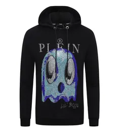 Plein Bear Brand Men039sパーカースウェットシャツ暖かい厚いスウェットシャツHiphopルーズ特性パーソナリティPP Skull Pullover1699992