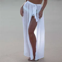 Kvinnors badkläder Kvinnor Swim Wear Bikini täcker ren strand maxi wrap kjol sarong pareo shorts vita svarta semester badklänningar y2303