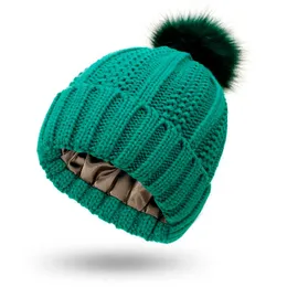 Beanies Beanie/Skull Caps Womens Winter Knitted Beanie Hat with Faux Pom Warm Knit Cap Hats for Women Bonnet