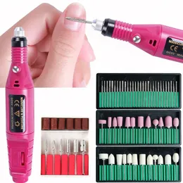 Nail Art Equipment Set Of Cutters For Manicure Machine Quartz Scrub Stone Diamond Wool Nail Drill Bit Rotary Burr Grinding Mill Kit SAHBS-011P 230310