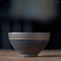 Ciotole Tazza da tè Ceramica retrò ecologica Fatta a mano Stile antico Tazza Ciotola per la casa Cucina Accessori da pranzo