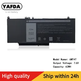 Neue 6MT4T Laptop Batterie Für Dell Latitude E5570 E5470 M3510 15,6 "Sereis 7V69Y TXF9M 79VRK 07V69Y 7,6 V 62WH