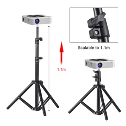 Universal Projector Tripod Stand Stretchable 40-110cm Projector Bracket Aluminium Alloy Material Portable Justerbar hållare