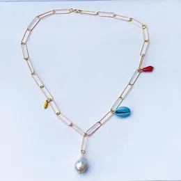 Kolye Kolyeleri Bohem Grand Barok İnci Kolye Kadın Moda Takı Kişisel Cazibe Collier De Perles Baroques