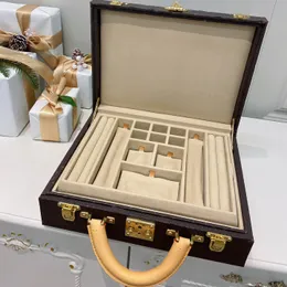 Gioielli vanity Bag Organizer Keepsake Treasure Bracciale Spilla Cofanetto Pin box Wtach Case 20076