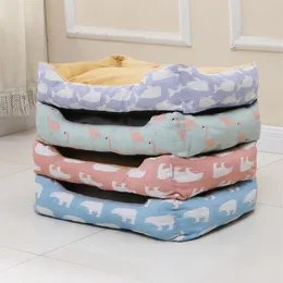 Hundkennlar Pet Mat Mat Löstagbar tvättbar Teddy Dog Cat Bed Sleeping Rest Bag Puppy Cat Supplies2608