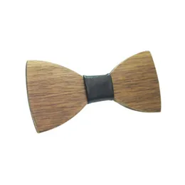 Bow Ties 2023 Fashion Children Boys Wooden Kids Bowties Butterfly Cravat Wood Tie Bowtie