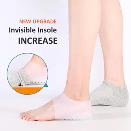 Shoe Parts Accessories Silicone Invisible Height Increase Insole 15CM 25CM 35CM Lift Upgrade Soft Socks Shoes Pad for Men Women drop 230311