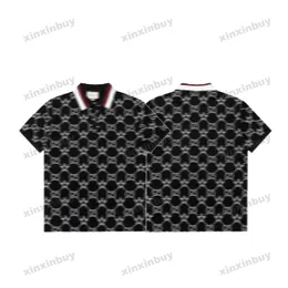 Xinxinbuy Men Designer Tee T Shirt 23SS Pięciocząsteczkowy nadruk z krótkim rękawem bawełniane kobiety czarne białe niebieskie zielone czerwone czerwone xs-2xl