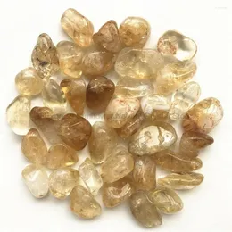 Dekorativa figurer 2-4 cm naturlig citrin Cristal Stone Gravel Crystals Tumbled Stones Meditation