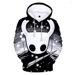 Bluzy męskie Rholycrown 3d Hollow Knight Men Bluzy drukuj gry akcji jesień chłopcy miłe pulovery xxs -4xl