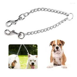 Dog Collars Leash Double Extension Splitter Lead Outdoor Stainless Steel Chain Pet Clip Coupler 40/60cm