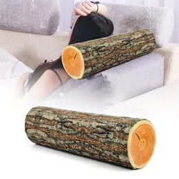 Cushion/Decorative Pillow Creative Simulation Cylinder Tree Stump Shaped Throw Pillow Cushion Home Decorative Sofa Throw Pillows 230311