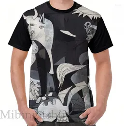 Męskie koszule śmieszne nadruku Mężczyzn Koszula Kobiety Topy TEE Pablo Picasso Guernica Graphic T-shirt O-Neck krótkie rękawowe tshirty