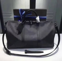 Duffle Bag Classic 45 50 55 Travel Buggage для мужчин настоящий кожаный высокий качество сумки для плеч мужские женские сумочки 10а настраиваемая гравировка именных букв