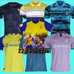 22 23 Al Nassr FC Soccer Jerseys Ronaldo 2022 2023 Martinez Talisca Ghislain Vincent Aboubakar Men Football Shirt