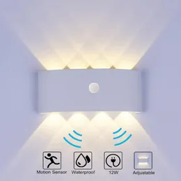Utomhusvägglampor 8W LED Lätt vattentät IP65 PORCH GARDEN LAMP inomhus vardagsrum sovrum sovrum dekoration belysning
