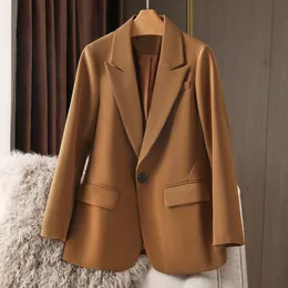 Kvinnors kostymer Blazers kostym Jacka Kvinnors koreanska version Oversize Design Casual Suit All Match Fashion Blazer Mujer Office Lady Coat 230311