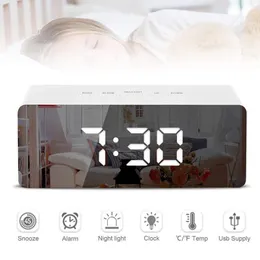 Relógios Acessórios Outros grandes espelho LED espelho digital Clock Lights Night Lights Lâmpada de parede Tabela multifunda