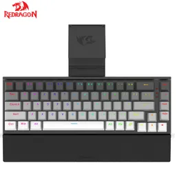 N K641 teclados mecânicos de metal completo RGB LIGADA 68 TECIADOS PBT TECIOS DE TACHOS AZUL BLUE