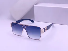 Роскошный модный бренд женские солнцезащитные очки для мужчин дизайнерские сиамские квадратные градиентные брендовые умственные солнцезащитные очки Oculos De Sol 8235 поставляются с коробкой