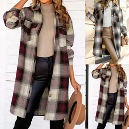 Women's Blouses Women's Brushed Retro Plaid Shirts Long Sleeve Maternity Sweaters Winter Stretchy Scrub Jackets Women Big Sweatshirts