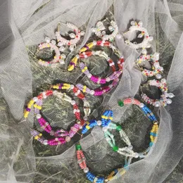 Orecchini a cerchio Vedawas Perla impreziosita con perline per le donne Accessori di gioielli colorati fatti a mano con dichiarazione di Boemia
