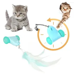 猫のおもちゃ自己回転インテリジェントファーストカーUSB充電式スマートインタラクティブトイプレイボール自動マウスプレイ