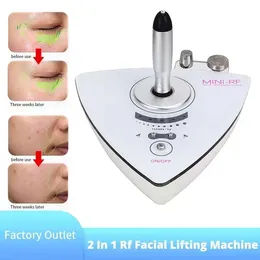 3 I 1 Ultrasonic RF Ansiktslyftmaskin Skin Massager Skönhetsinstrument rynka borttagning åtdragning Rengöring Ansiktsverktyg