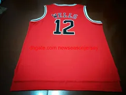 Vintage #12 Wells Metta World Peace Salle Academy Basketbol Forması Özel herhangi bir isim numarası Jersey