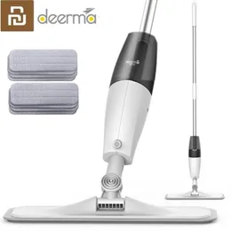 MOPS Original Deerma Water Spray Mop 360 Rotating Handheld Home Cleaning Flat Mop Compleder Gopping Gust Cleaner 230311