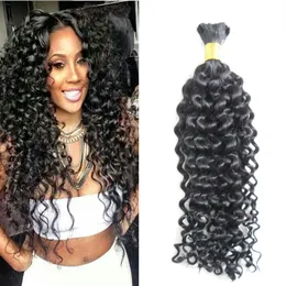 No Weft Peruvian kinky curly Bulk Human Hair For Braiding 10 To 30 Inch Crochet Human Hair Braids312q