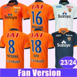 23 24 Shimizu S-pulse Herren-Fußballtrikots TAKEUCHI SAITO MATSUOKA CARLOS JR NISHIZAWA SHIRASAKI Home Away 3. Fußballtrikot für Erwachsene, kurz