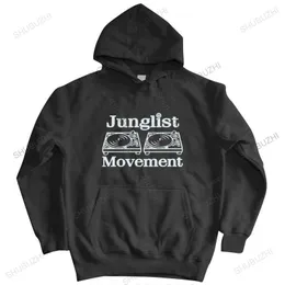 Herrtröjor tröjor män streetwear shubuzhi varumärke tröja blixtlås Junglist rörelse hooded dnb trum och bas rave unisex outwe