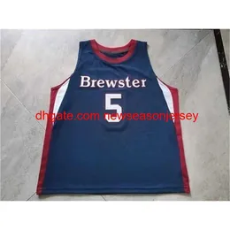 Vintage Basketbol Forması Brewster Academy Terrence Clarke Lisesi Fenatürleri S-5XL Özel Herhangi Bir İsim
