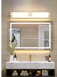 Duvar lambaları Retro Çin Ayna Far Led Banyo Tuvalet Şifonlu Yatak Odası Basit Enerji Tasarruf Lambası