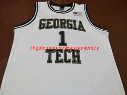 #1 1989 년경 Iman Shumpert #4 Dennis Scott College Basketball Jersey Custom Name Number Jersey