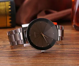 Zegarek na rękę Modną swobodną dostawę zegarków Południowej Korea Premium marka stalowa stalowa męska i damska miłośnicy stolika studenckiego