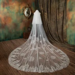 Bridal Welles Przyjazd Katedralny suknie ślubne dla kobiet welon kość słoniowa narzeczona Vail sexy akcesoria vestido de noiva