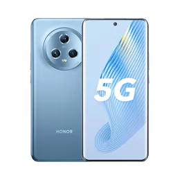 オリジナルHuawei Honor Magic 5 5G携帯電話スマート12GB RAM 256GB ROM Snapdragon 8 Gen2 54MP NFC Android 6.73 "OLED湾曲ディスプレイ指紋IDフェイス5100MAH携帯電話