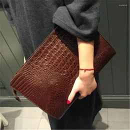 Вечерние сумки Xmessun 2023 Crocodile Pattern Clutch Sage Cutemen Women Women Overvelope Женские сцепления сумочка F192