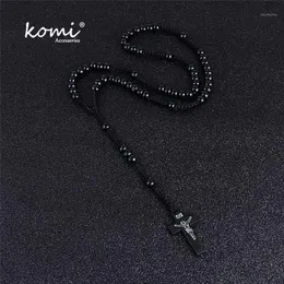 Komi Whole Catholic Orthodox 8mm Wooden Rosary Beads Brand Necklaces Religious Jesus Praying Necklaces Beads Jewelry1290k