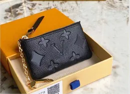 Дизайнеры кошельки с ключевым мешочком Pochette Cles Luxurys Louisits Women Mens Mens Key Ring Владелец кредитной карты Viutonits Covers Mini Wallet Bag M62650 M80879