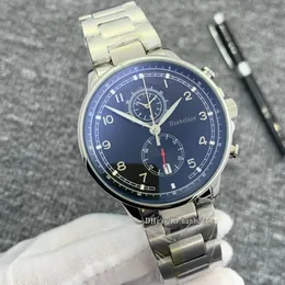 2021 New Luxusuhr Wristwatches Mens Watches Quartz Japan Movement Montre de Luxe Chronograp Orologio Di Lusso Black Face Metal Wa276f