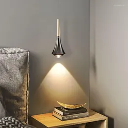 Pendant Lamps Modern Lights Aluminum Height Adjustagble Bedroom Bedside 7w LED Hanging Lamp Indoor Industrial Lighting Fixtures