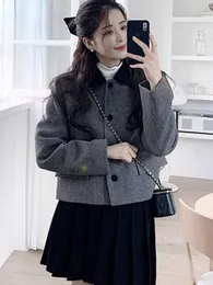 Женские куртки корейская модная элегантная лоскутная одеяло стеганое пальто.