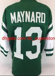 Personalizado homens jovens mulheres vintage don maynard # 13 costurado retro camisa de futebol tamanho s-4xl ou personalizado qualquer nome ou número jersey
