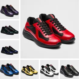 B22 Casual Runner Buty sportowe Designer Ameryka Puchar Low Sneakers Shoe Men poza biurem Patent Patent skórzane męskie Treny Sneaker