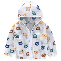 Jacken Sommer Kinder Atmungsaktive Sonnenschutz Kleidung Baby Top Kinder Kleidung Mädchen Jacke Nette Mode Junge Dünne Mäntel 230311