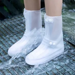 Ayakkabı Parçaları Aksesuarları Boyut 3245 Beyaz Midalf Dayanıklı Kapaklar Erkekler ve Kadınlar Silikon Su geçirmez Kapak Slip Rain Botlar Çift Düğme 230311